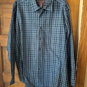 Covington Blue Casual Button Down Shirt